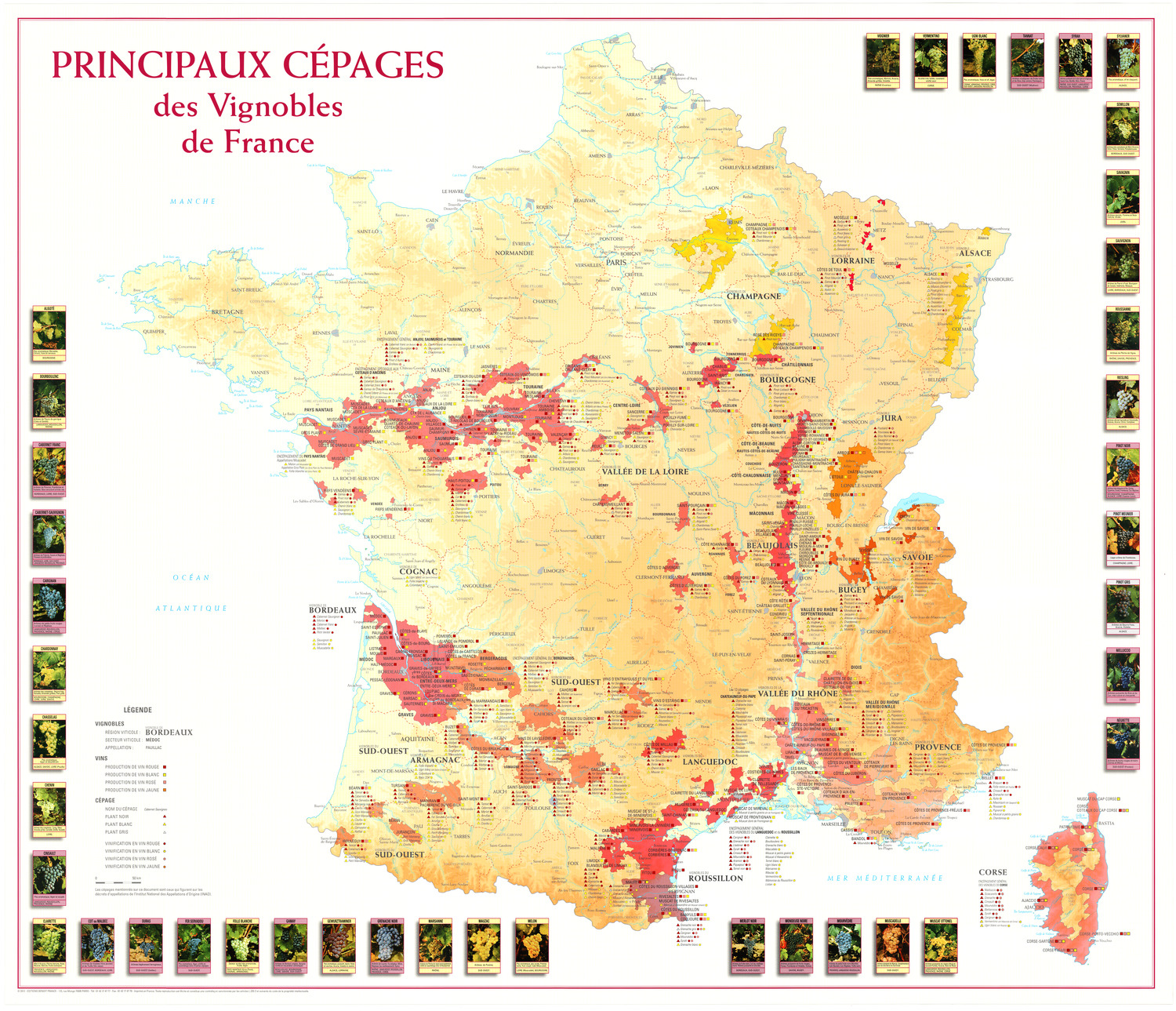 (image for) France Wine: Principal Varieties - Click Image to Close