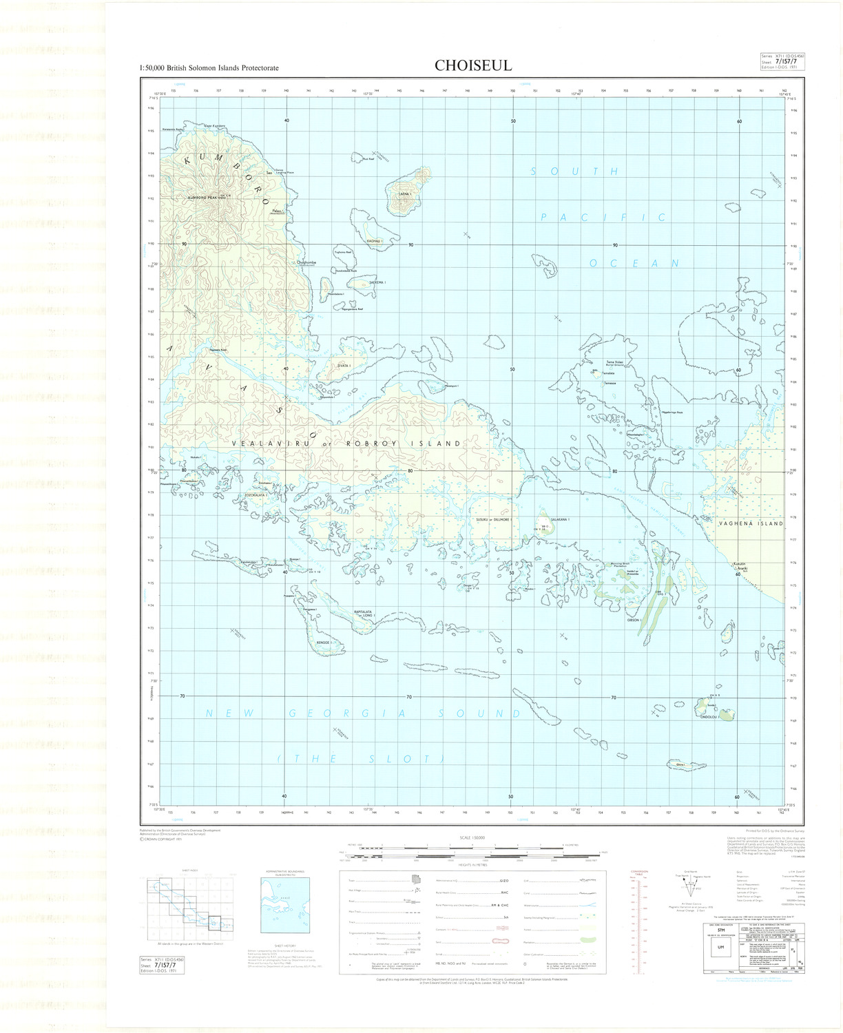 (image for) Solomon Islands #07-157-07: Choiseul topo - Click Image to Close
