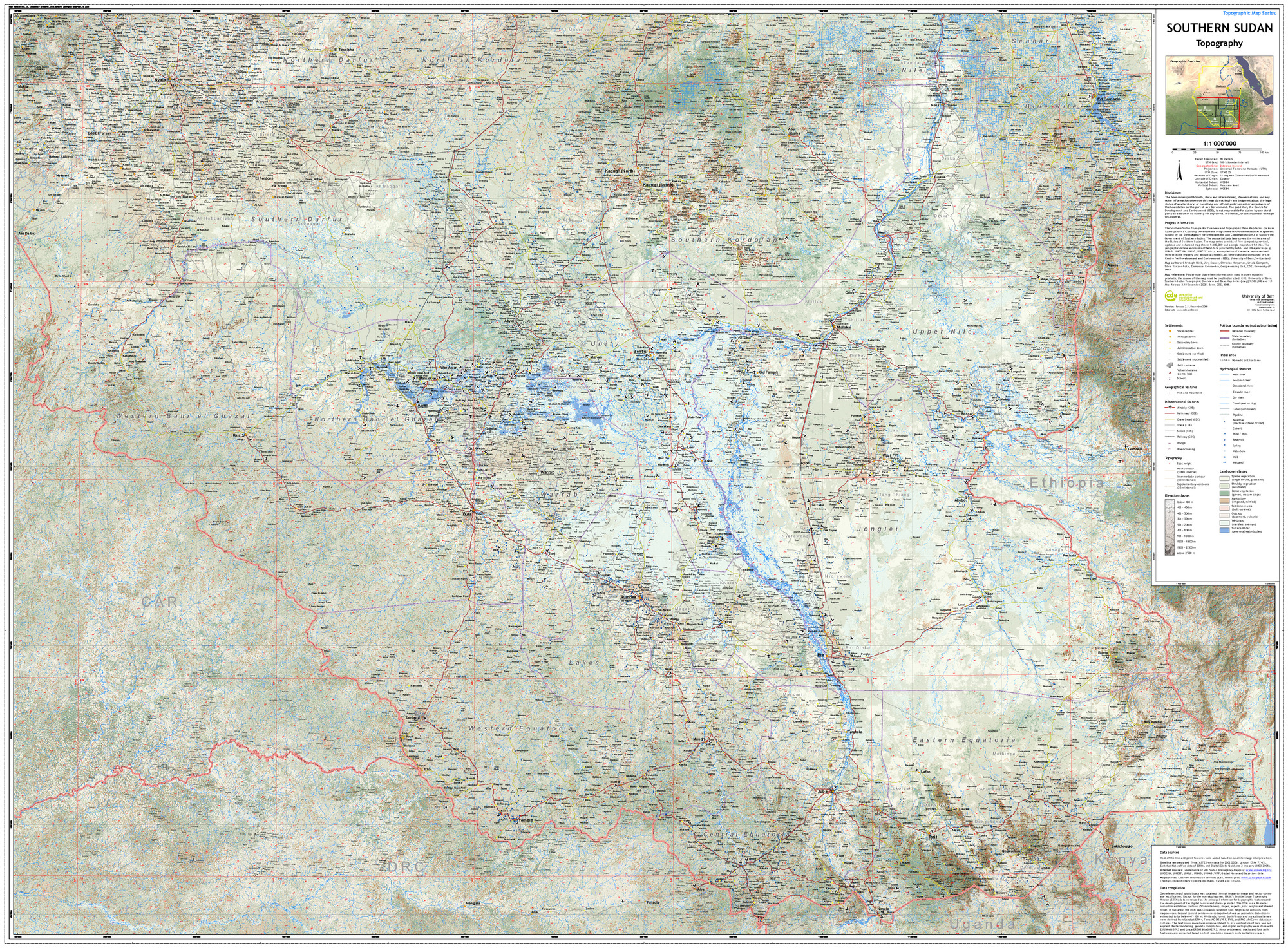 (image for) South Sudan 1:1,000,000 - Click Image to Close