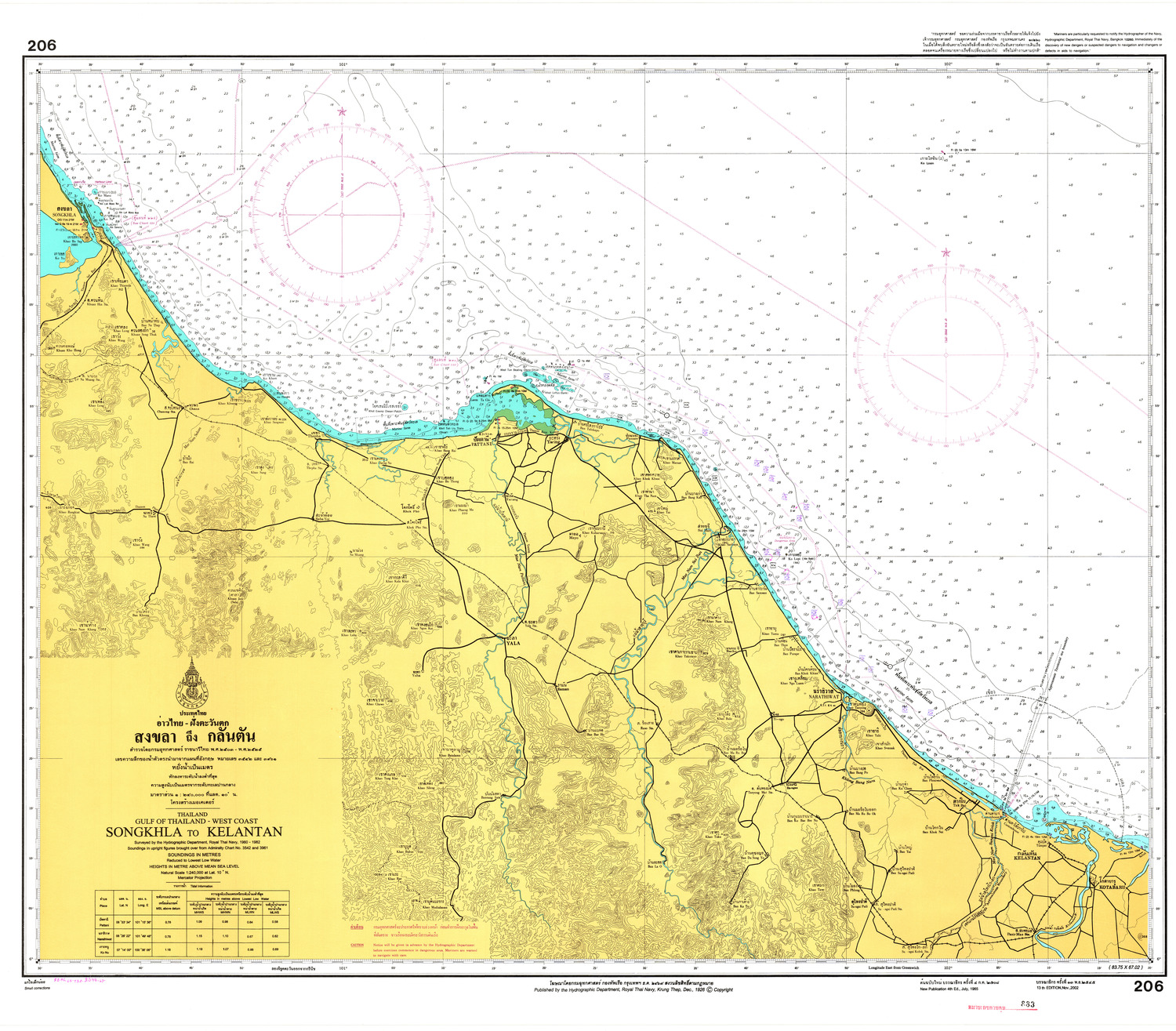 (image for) Thailand Nautical Chart: #206 - Click Image to Close