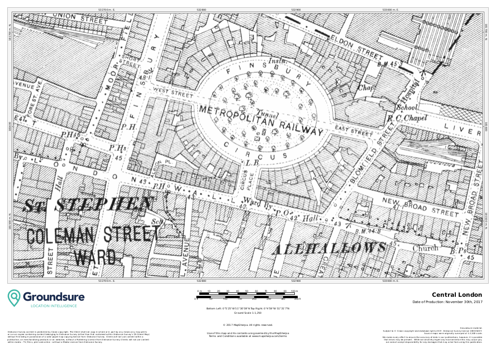 (image for) Central London 1890-1900 1:1,250 - Click Image to Close