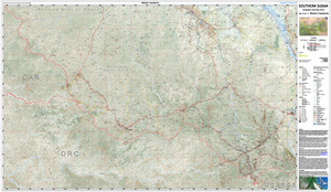 Southern Sudan Topo 1:500,000 Equatoria West