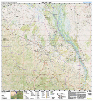 Southern Sudan States 1:500,000 Lakes state