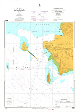 (image for) Thailand Nautical Chart: #115A: Sattahip Port