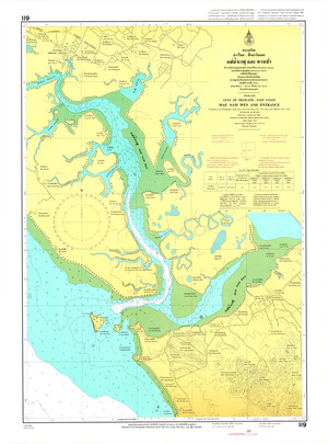 (image for) Thailand Nautical Chart: #119: Mae Nam Wen