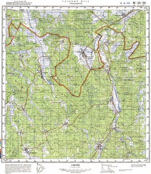 (image for) Ukraine #M-35-020: Glushkevichi, 1993