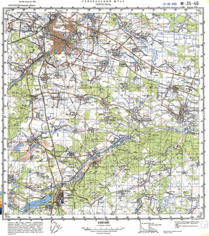 (image for) Ukraine #M-35-046: Korosten', 1989
