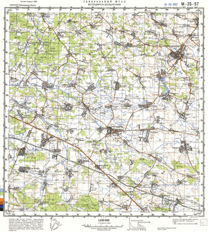 (image for) Ukraine #M-35-057: Volodarsk-Volynskiy, 1988