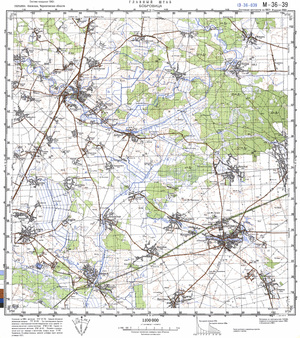 (image for) Ukraine #M-36-039: Borovitsa, 1988