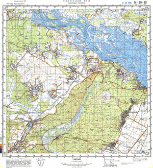 (image for) Ukraine #M-36-088: Russkaya Polyana, 1989
