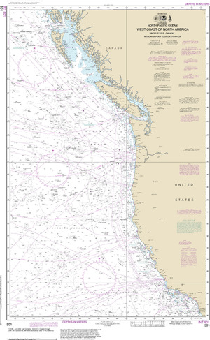 (image for) West Coast Of North America Mexican Border To Dixon Entrance