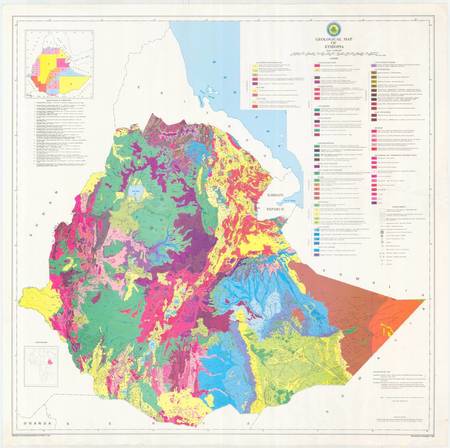 (image for) Ethiopia Thematic: Geological Map of Ethiopia 2D Ed