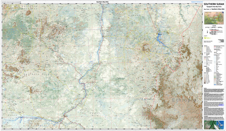 (image for) Southern Sudan Topo 1:500,000 Southern Blue Nile