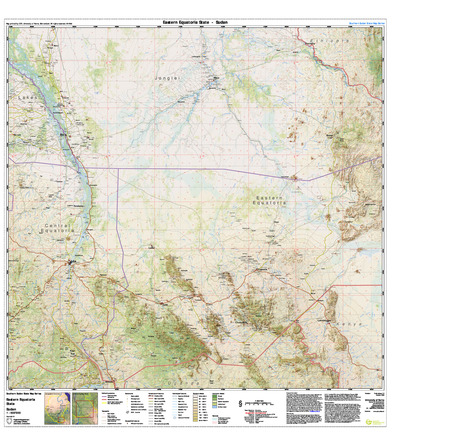 (image for) Southern Sudan States 1:500,000 Equatoria East