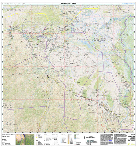 (image for) Southern Sudan States 1:500,000 Warrap