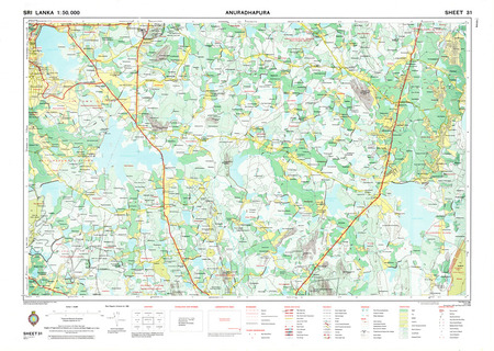 1 To 50000 Map Sri Lanka Sri Lanka #31: Anuradhapura - $20.00 : Charts And Maps, Onc And Tpc Charts  To Navigate The World. Detailed Topographic Maps To Explore The Americas.