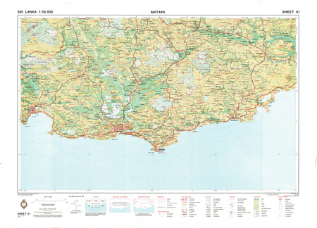 Matara Sri Lanka Map Sri Lanka #91: Matara - $20.00 : Charts And Maps, Onc And Tpc Charts To  Navigate The World. Detailed Topographic Maps To Explore The Americas.