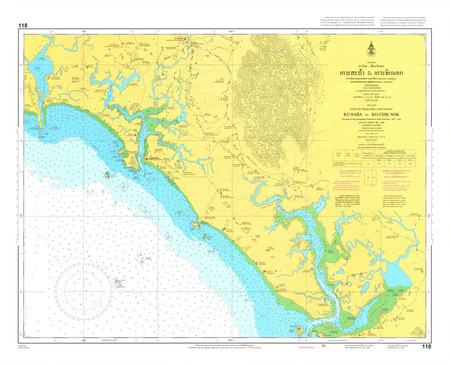 (image for) Thailand Nautical Chart: #118: Ko Saba Ko Chik Nok